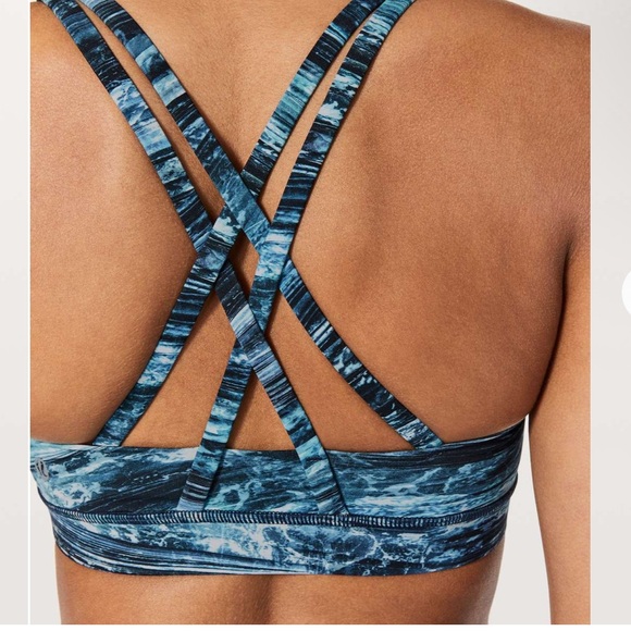 lululemon athletica Blue Sports Bra Medium Support - Picture 2 of 3